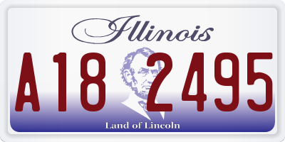 IL license plate A182495