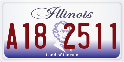 IL license plate A182511