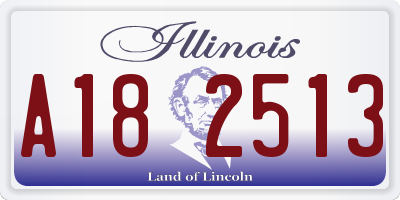 IL license plate A182513