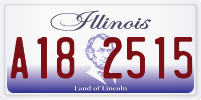 IL license plate A182515