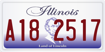 IL license plate A182517