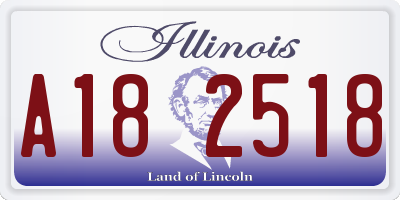 IL license plate A182518