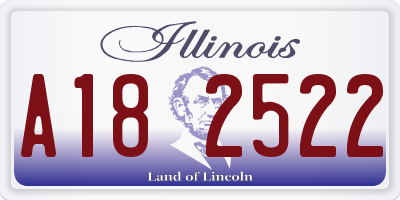 IL license plate A182522
