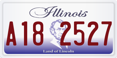 IL license plate A182527