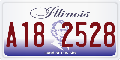 IL license plate A182528
