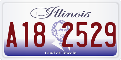 IL license plate A182529