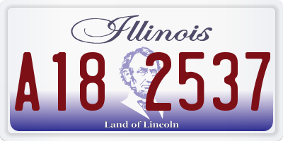 IL license plate A182537