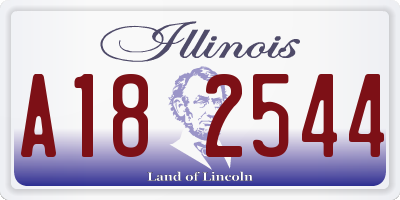 IL license plate A182544