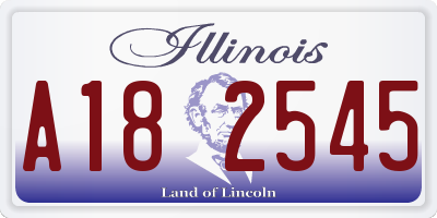 IL license plate A182545