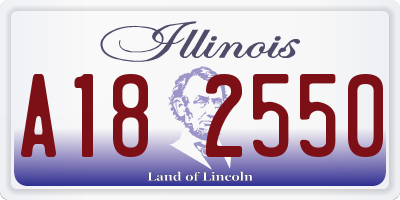 IL license plate A182550