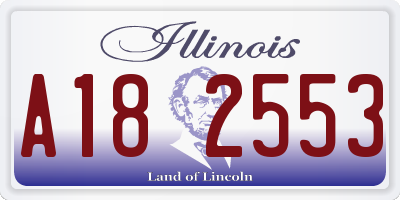 IL license plate A182553