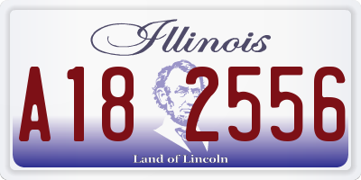 IL license plate A182556