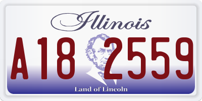 IL license plate A182559