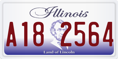 IL license plate A182564