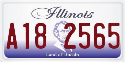 IL license plate A182565