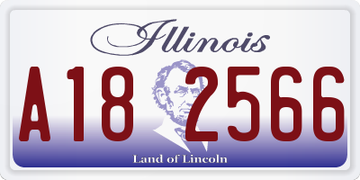 IL license plate A182566