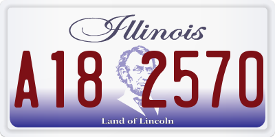 IL license plate A182570