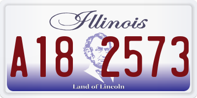 IL license plate A182573