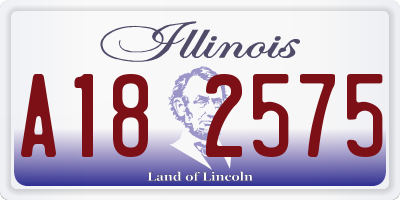 IL license plate A182575