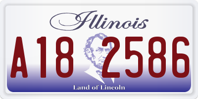IL license plate A182586