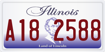 IL license plate A182588