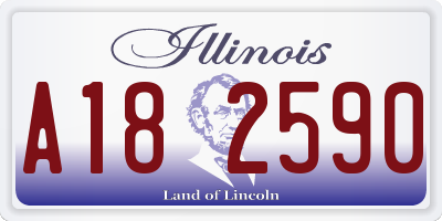 IL license plate A182590