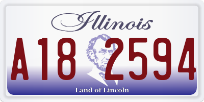 IL license plate A182594