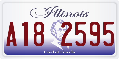 IL license plate A182595