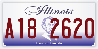 IL license plate A182620