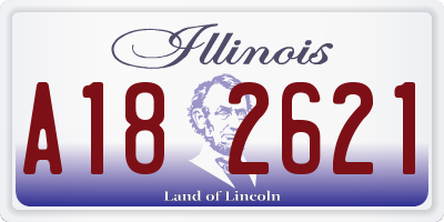 IL license plate A182621