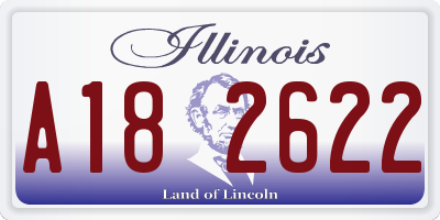 IL license plate A182622