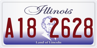 IL license plate A182628