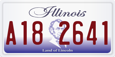 IL license plate A182641