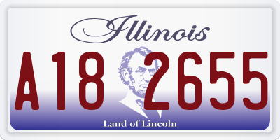 IL license plate A182655