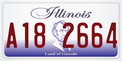 IL license plate A182664
