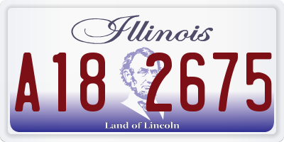 IL license plate A182675