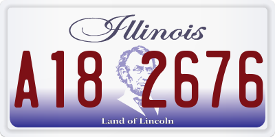 IL license plate A182676