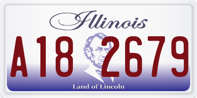 IL license plate A182679