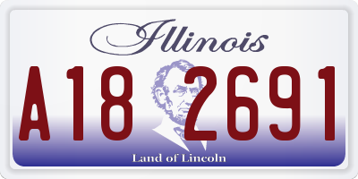 IL license plate A182691