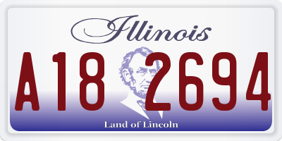IL license plate A182694