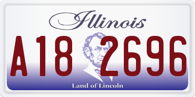 IL license plate A182696