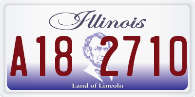 IL license plate A182710