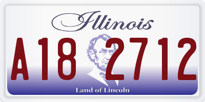 IL license plate A182712