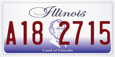 IL license plate A182715