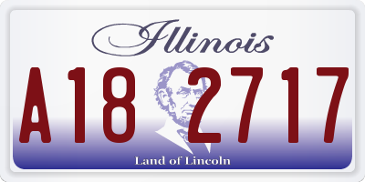 IL license plate A182717