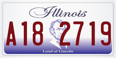 IL license plate A182719