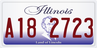 IL license plate A182723