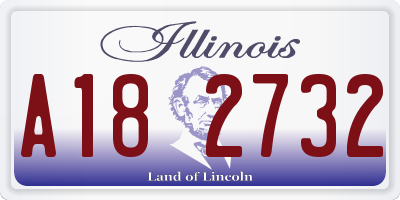 IL license plate A182732