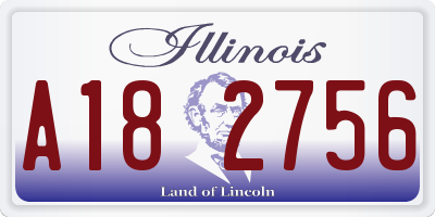 IL license plate A182756