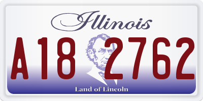 IL license plate A182762